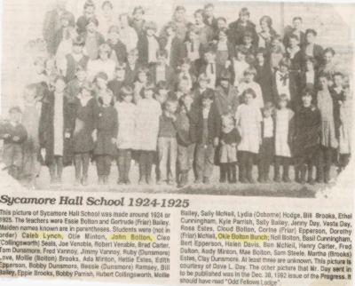 1924-1925 SYCAMORE HALL