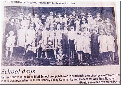 1924-1925 Days Bluff School